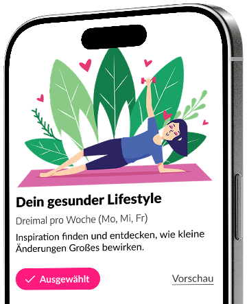 Eine Person liegt auf dem Rücken und dehnt sich, umgeben von grünen Blättern. Dies steht für den "Gesundheit und Lifestyle"-Newsletter."